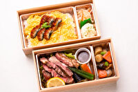 Grill&amp;Steak 『緑葉』-ローストビーフとうなぎ重2段弁当