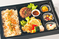 Grill Matsuno-白身魚の香草パン粉焼きと手ごねハンバーグ特製デミグラスソース