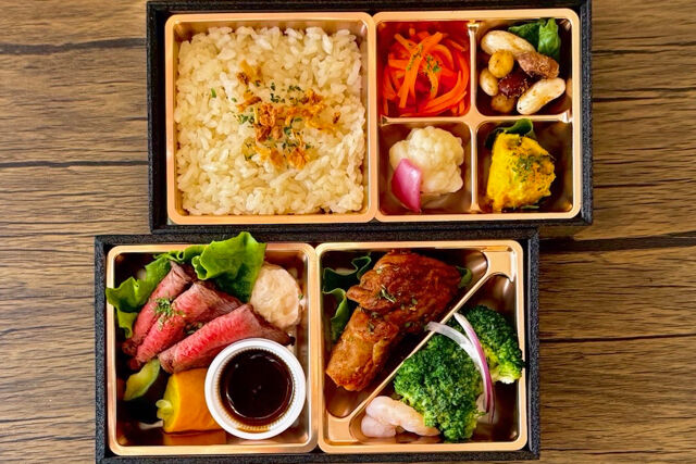 Grill Matsuno-国産牛ローストビーフ＆スパイシーチキングリル