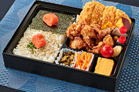 博多明太箱飯 鳴海屋-【お値打ち価格】博多明太のり唐＆じゃこしそ明太ごはんととんかつ弁当
