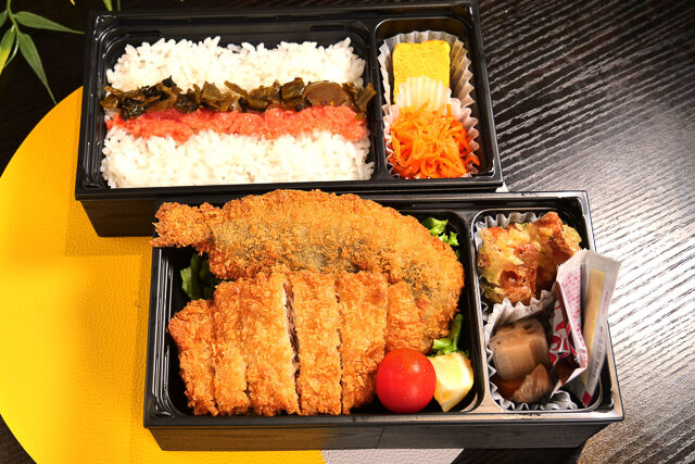 銚子の恵み弁当～イワシフライと明太高菜ご はん～