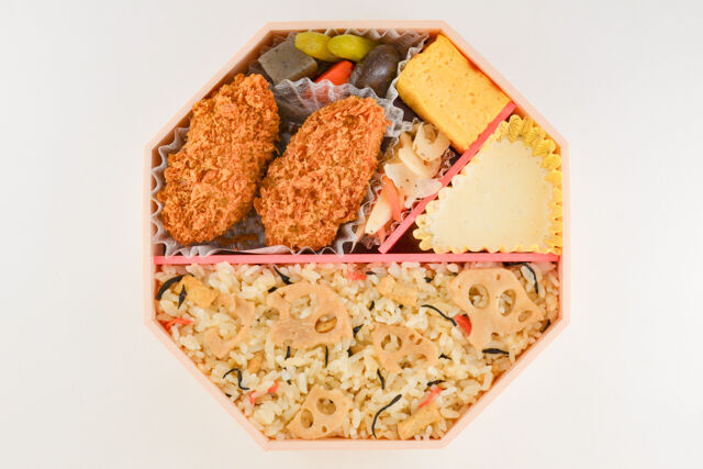 味の浜藤-広島県産かきフライとれんこん炊込みご飯