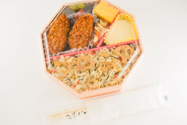 味の浜藤-広島県産かきフライとれんこん炊込みご飯