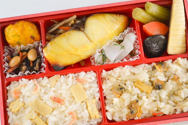 味の浜藤-西京焼と春の炊込みご飯弁当