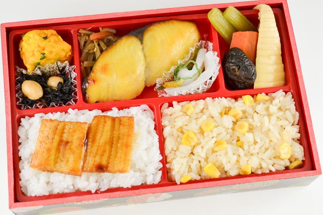 西京焼と夏の二色ごはん弁当