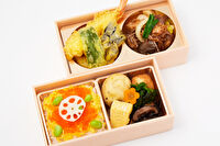 飯や 和彩味堂wasabi-do-【4種の選べるご飯】天麩羅と黒毛和牛すき焼きの豪華二段御膳