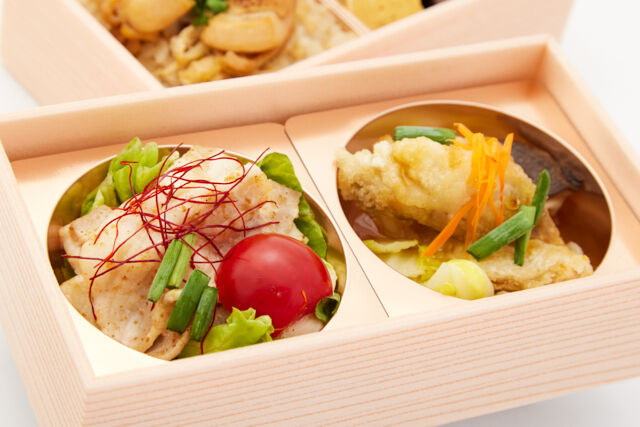 飯や 和彩味堂wasabi-do-【4種の選べるご飯】豚しゃぶと旬魚の餡かけ豪華二段御膳