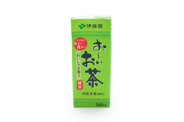 米いちばん-お～いお茶（250ml 紙パック）
