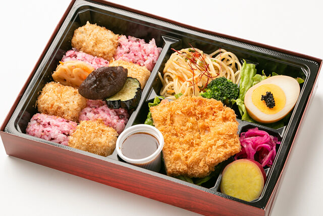出汁割烹 ひろひろや-ひろひろやの箱弁 熟成豚とんかつと鰹ソース