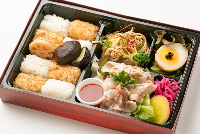 出汁割烹 ひろひろや-ひろひろやの箱弁 出汁豚しゃぶと梅肉ダレ