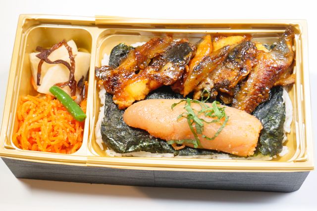 一本あごだし明太子と鰻御膳