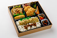堀堀キッチン-ヒレカツ＆焼き鮭＆豚の生姜焼きの満足幕の内弁当