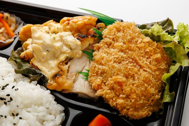堀堀キッチン-タルタルチキン＆ヒレカツ弁当