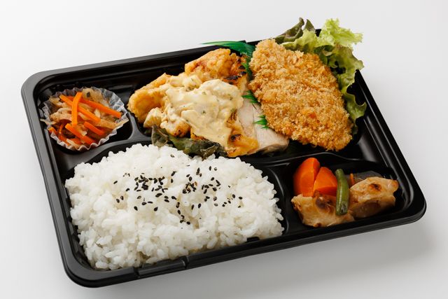 堀堀キッチン-タルタルチキン＆ヒレカツ弁当