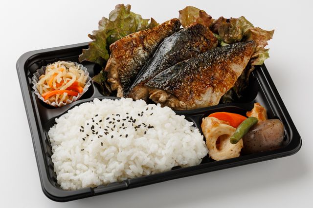 堀堀キッチン-サバの塩焼き弁当