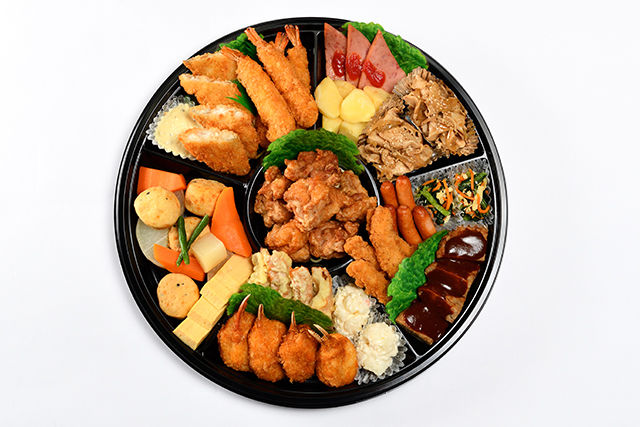 ほっともっと パーティープレート 名古屋店 の 和洋mixプレート ほっともっと贅沢15種の盛り合わせ のケータリング オードブル ごちクル