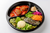 市場デリ いちばさら-国産鶏もも＆自家製ミートボールのトマト煮と5種副菜弁当