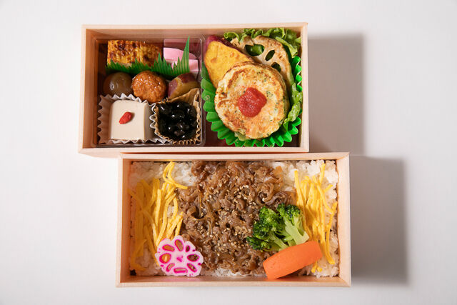 魚に串に炭炙りいものこ-僕の贈り物御膳