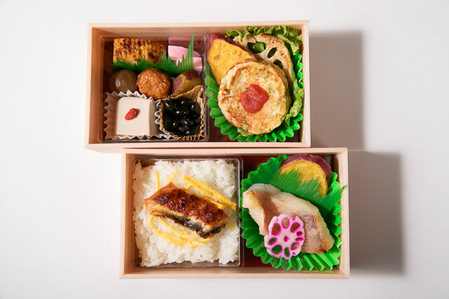 魚に串に炭炙りいものこ-こころ御膳