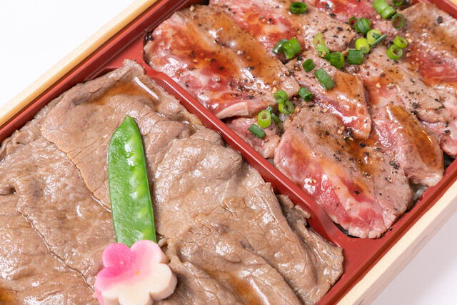 伊勢重-すき焼きとステーキの肉三昧弁当