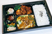 石橋飯店-【Wメイン】牛肉のオイスターソース炒め×油淋鶏の豪華御膳