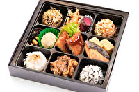 頂-メンチカツの9マス弁当