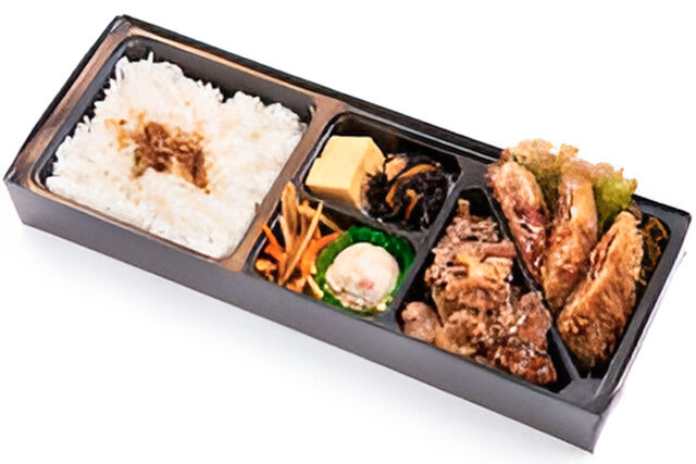 頂-マグロカツ＆豚焼肉弁当