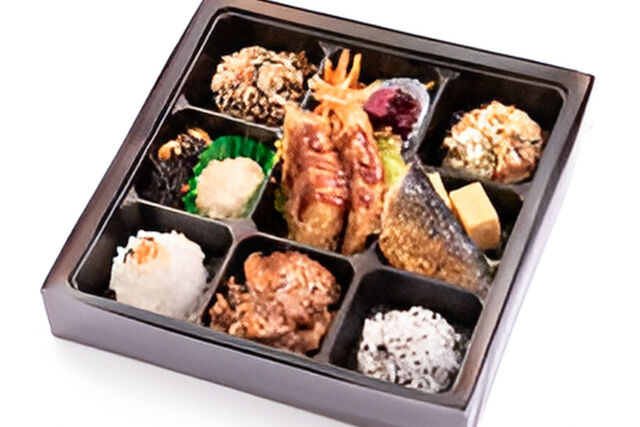 頂-マグロカツの9マス弁当