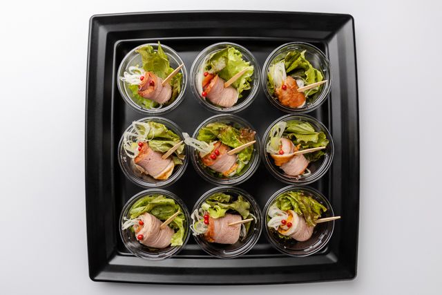 鴨ロースと焼きねぎピンチョス