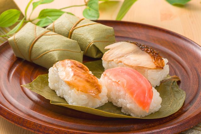 初夏の柿の葉寿司3種5個入