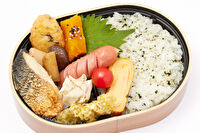 女子に造ったお弁当-わっぱシリーズ（18）サバの塩焼 ／ちくわの磯部揚げ