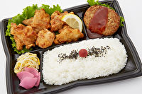 どか弁 十蔵-鶏から＆ハンバーグ弁当