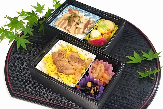 懐石・仕出し りんと-東京都産ブランド豚「柔豚（やわらとん）」×東京しゃも弁当ー東京ブランド巡りシリーズー