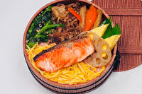 釜めし弁慶-【熨斗対応可】鮭の塩焼きと釜めし