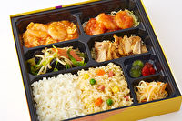 香菜屋～かなや～-【豪華 幕の内弁当】海老のチリソースと油淋鶏（ユーリンチー）弁当