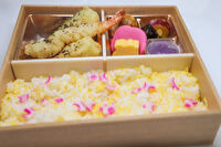 割烹出水-3種てんぷらの錦糸ご飯弁当