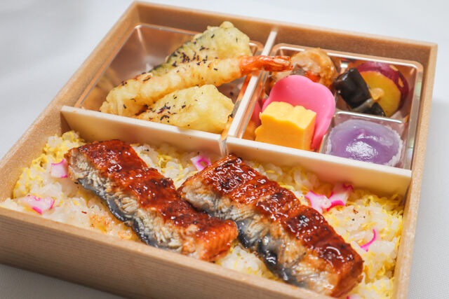 3種天ぷらのうな重弁当