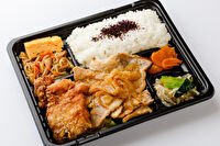 から揚げ弁当タオ-生姜焼き弁当