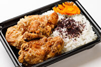 から揚げ弁当タオ-直球！から揚げだけ弁当！