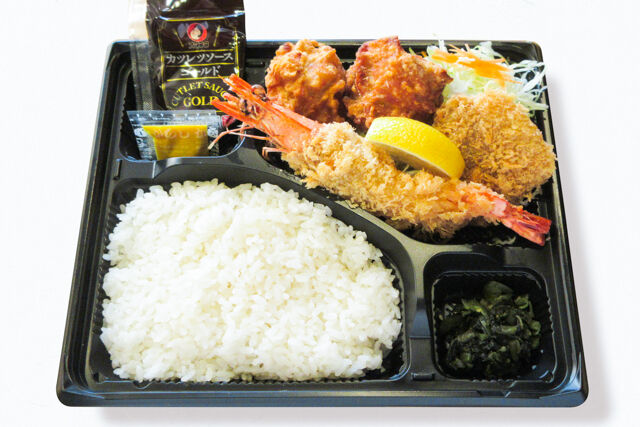 かつ菜-ミックスフライ弁当
