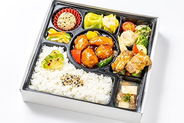【熨斗対応可】黒酢スブタ＆若鳥のオイスター炒め弁当
