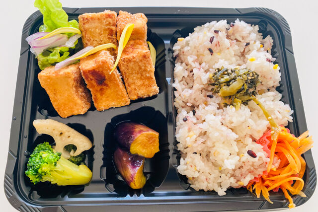 厚揚げの唐揚げヴィーガン弁当