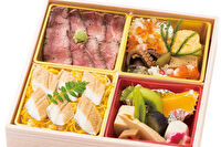 懐石料理 きん哉-和牛ステーキと穴子寿司弁当
