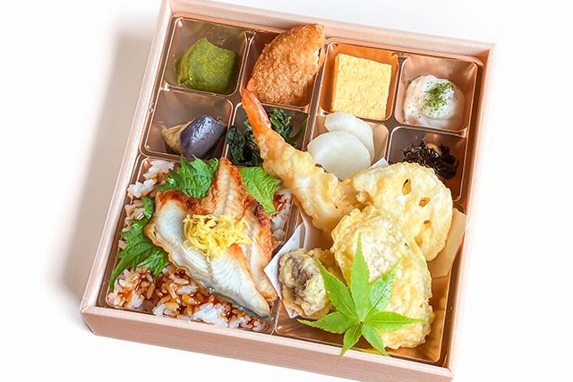 【夏限定】鰻ご飯と夏天ぷらの和風弁当