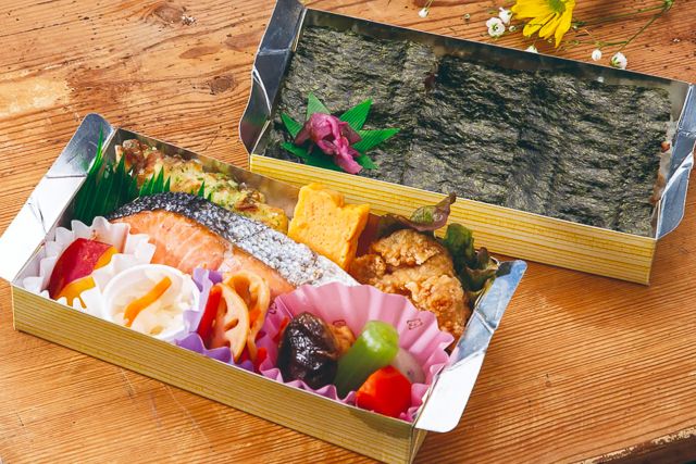 京やのこだわり 鮭の二段海苔弁