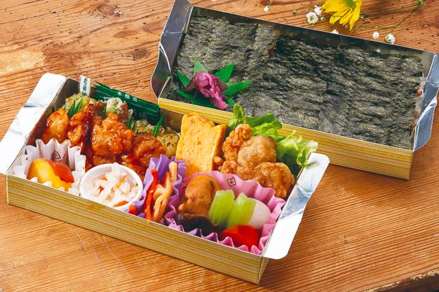 京やのこだわり鶏照焼き二段海苔弁