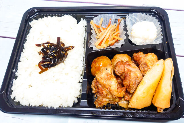 LEMONed-唐揚げ春巻き弁当