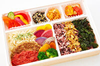 野菜がおいしい LONGING HOUSE-ヴィーガン・ソイミートチーズインハンバーク弁当