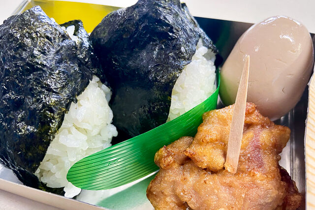 ランチファクトリー-おにぎりセットE おにぎり2個＆唐揚げ・煮卵