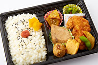 まかない弁当 まかや-カジキ煮つけと大山鶏カツ弁当